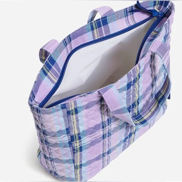 VERA BRADLEY Amethyst Plaid Lunch Tote - Picture 6 of 7